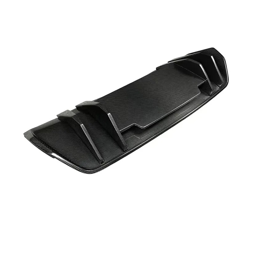 V Style Dry Carbon Fiber Body Kit Rear Bumper Diffuser Lip for  R8 Carbon Fiber 2017-2019